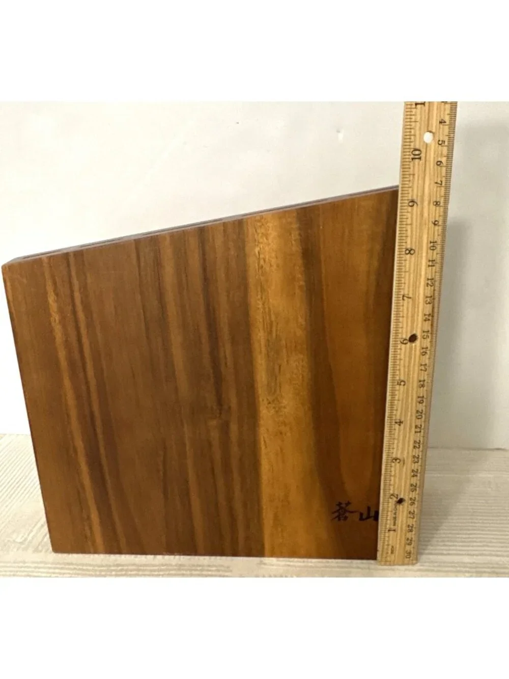 Cangshan Wood Knife Block Asymmetrical Freestanding 5 Slots  Walnut